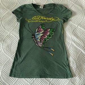 Ed Hardy butterfly top
